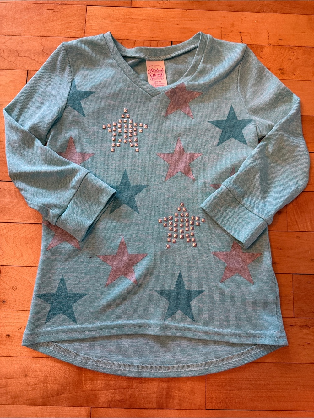 Faded Glory Star Top, Size M (7-8)